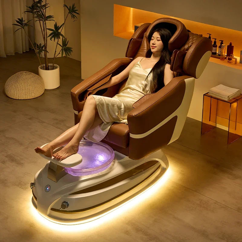 Luxury Nail Salon Foot Bathing Adjustable recline Electric Massage Spa Pedicure Chair*P9