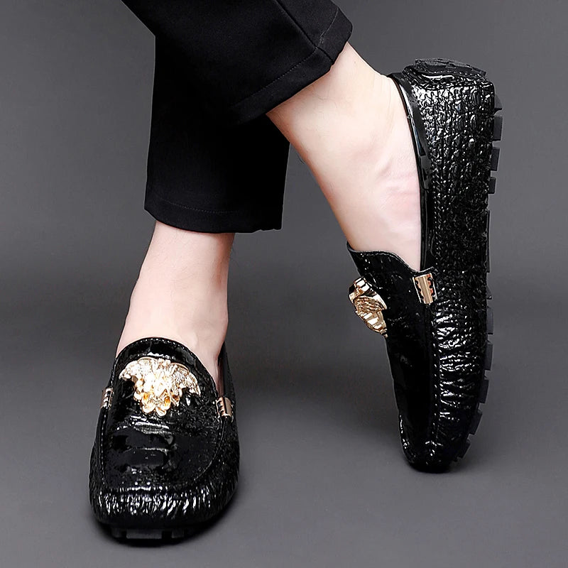 Men's Women Leather Designer Casual Shoes Luxury Loafers Moccasins Brand Driving Male Man Shoes for Men Footwear Plus Size 35-48