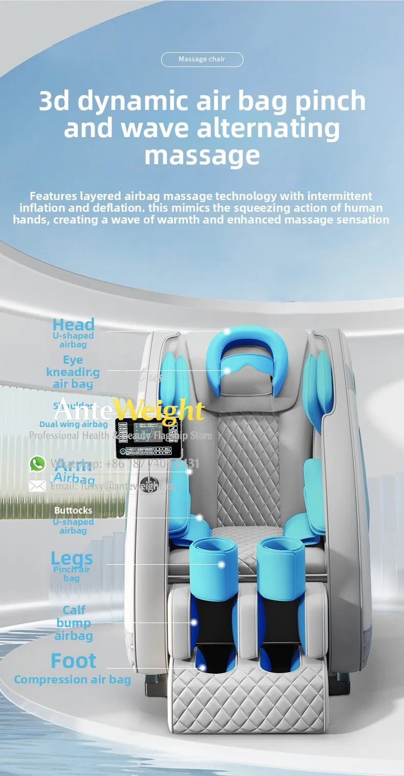 Smart Zero Gravity Space Capsule Massage Chair, Full Body Electric Automatic | Multi-Function Home Recliner