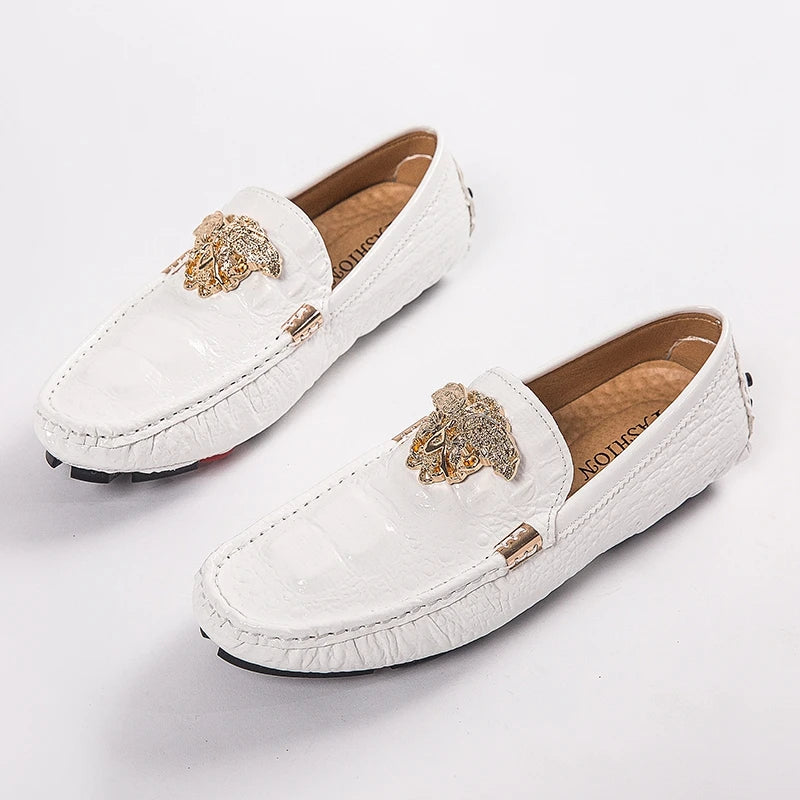 Men's Women Leather Designer Casual Shoes Luxury Loafers Moccasins Brand Driving Male Man Shoes for Men Footwear Plus Size 35-48