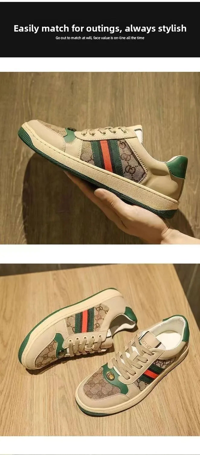 Men's Flat Bottom Casual Shoes Breathable Lightweight Trendy Student Summer New Arrival Sports Style Rubber Outsole Mesh Inner