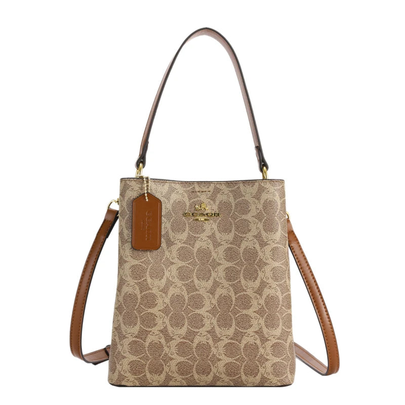 Elegant Women's Leather Shoulder Fashion Classic Tote Bag Luxury Designer Crossbody Handbag For Work And Casual