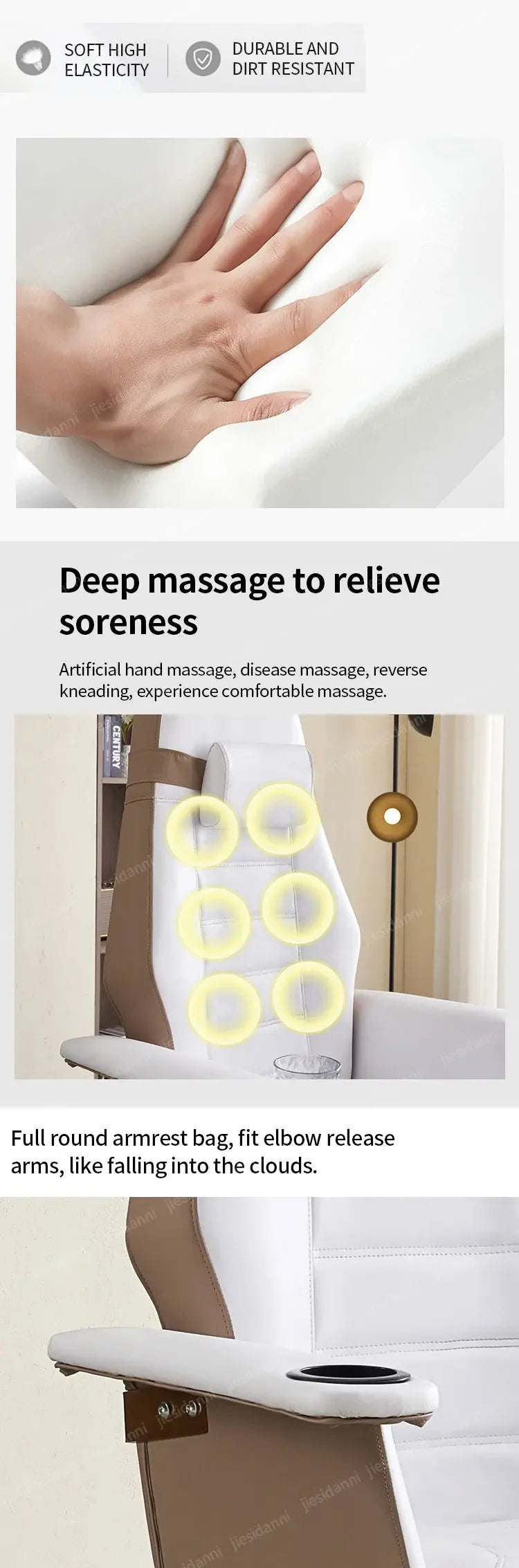 Sofa For Nail Salon, Foot Bath, Electric Foot Massage Chair, Exclusive Massage Beauty Salon Eyelashes And Feet