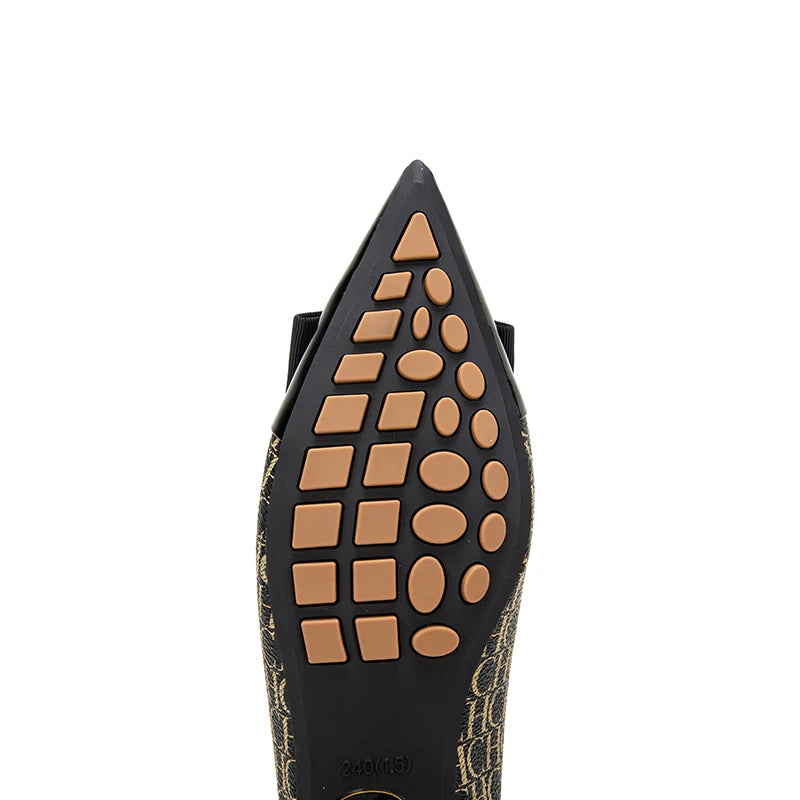Spring Women's Casual Shoes Classic Style Fashion Letter Print Pointed Toe Daily Commuter Women's Flat Comfortable To Wear