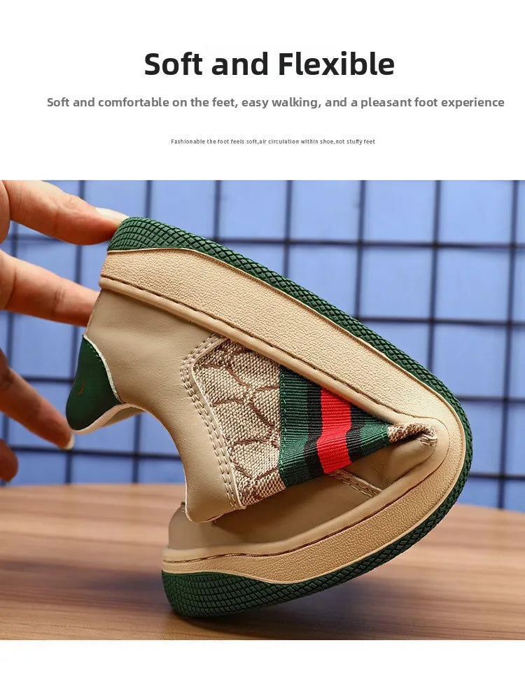 Men's Summer Sport Casual Shoes Breathable Retro Style Low Top Canvas Sneakers Flat Heel Rubber Outsole Fashionable Trendy