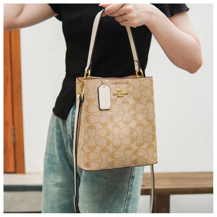 Elegant Women's Leather Shoulder Fashion Classic Tote Bag Luxury Designer Crossbody Handbag For Work And Casual