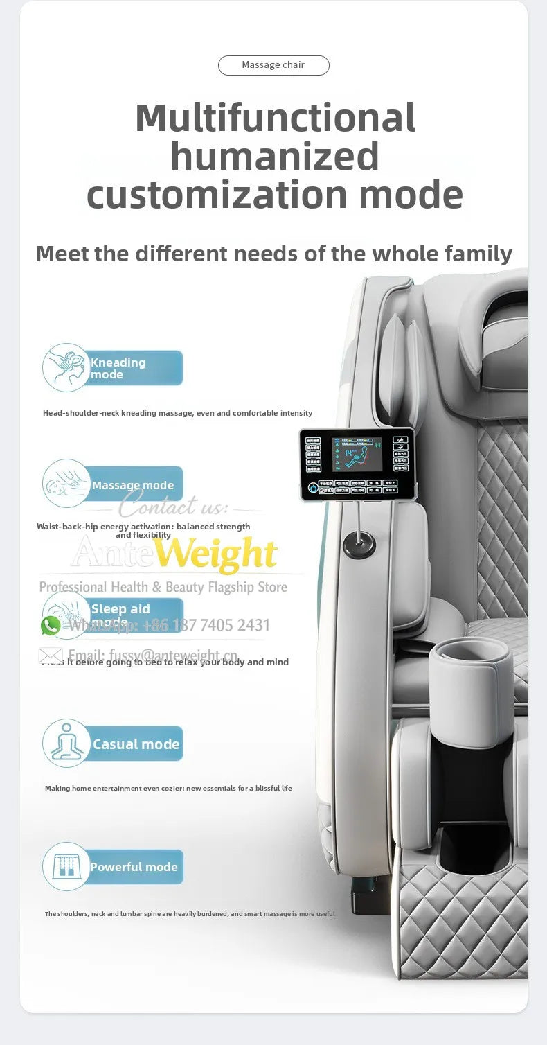 Smart Zero Gravity Space Capsule Massage Chair, Full Body Electric Automatic | Multi-Function Home Recliner
