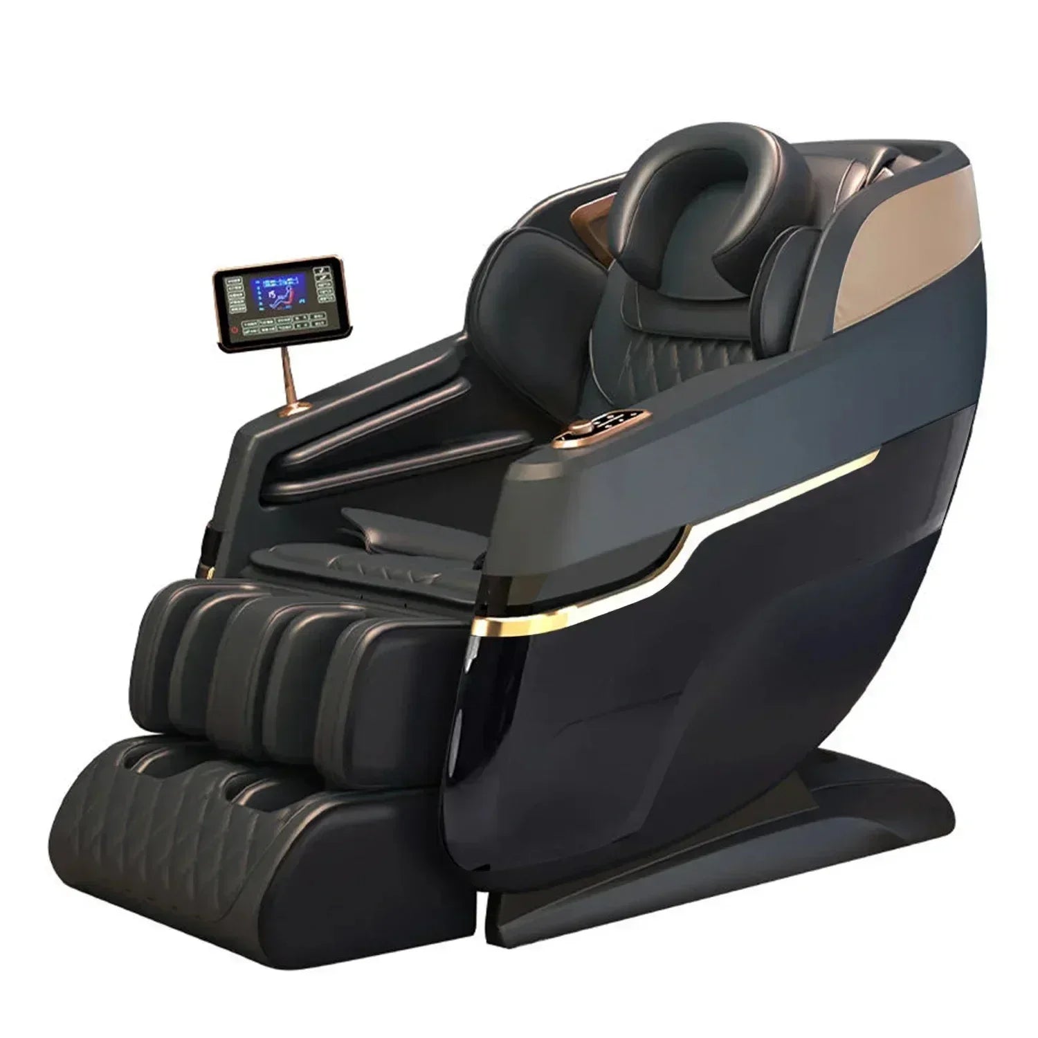 4D SL Track Massage Chair, Zero Gravity Recliner, Full Body Airbag Massage Sofa, Touch Screen Office Massage Chair