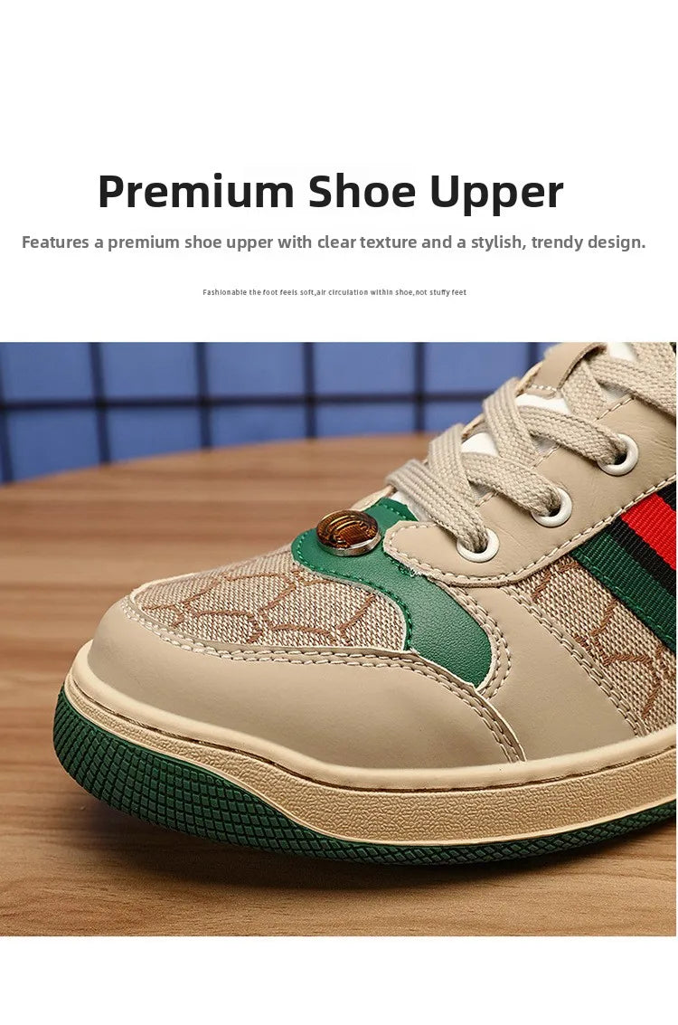 Men's Summer Sport Casual Shoes Breathable Retro Style Low Top Canvas Sneakers Flat Heel Rubber Outsole Fashionable Trendy
