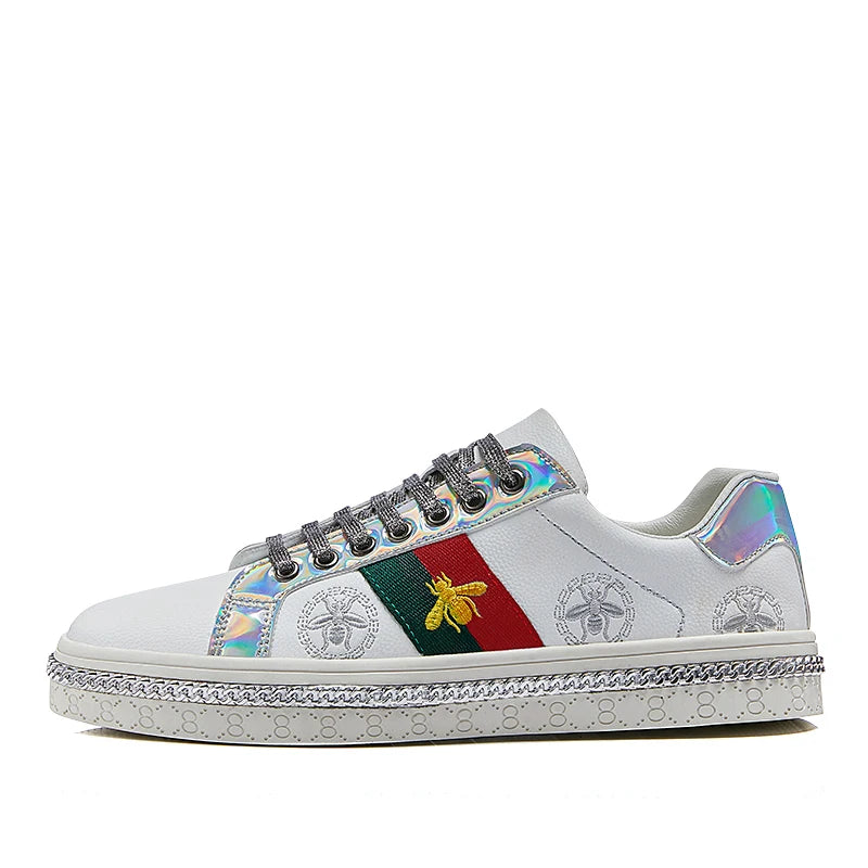 Fashion Casual Leather Shoes Men Women Luxury Brand Breathable Non Slip Outdoor Fitness Shoes Durable Comfort Top Quality Sports