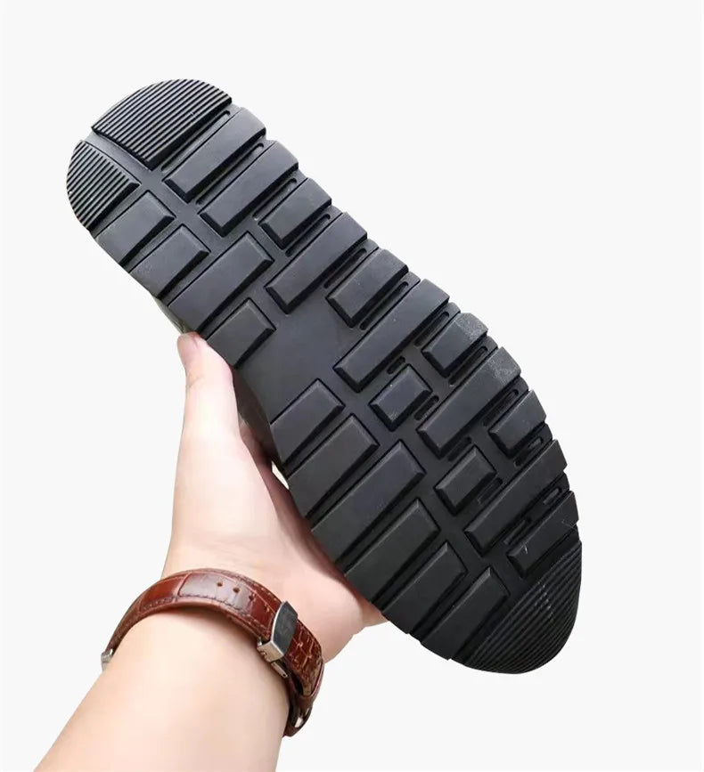 Mens Sneaker Shoes Genuine Cow Leather Oxford Brogue Luxury Designer Lace Up Autumn Daily Casual Shoes for Men