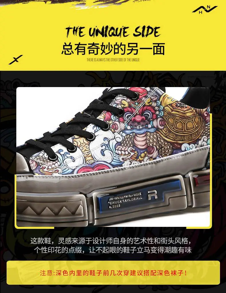 2025 Spring and Autumn New Low-top Korean Casual Shoes Trend All-match Breathable Men's Shoes Chinese Trendy Men's Shoes