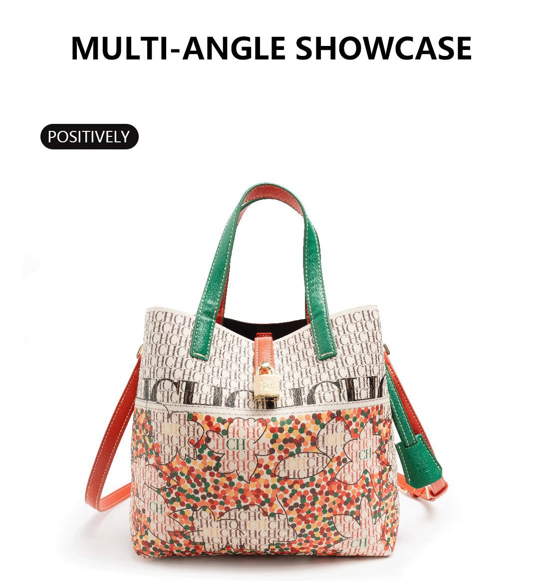 Fashion Design Exquisite Floral Printing Ladies Shoulder Bag Classic Printing Tote Bag Large Capacity Fashion Shopping Bag