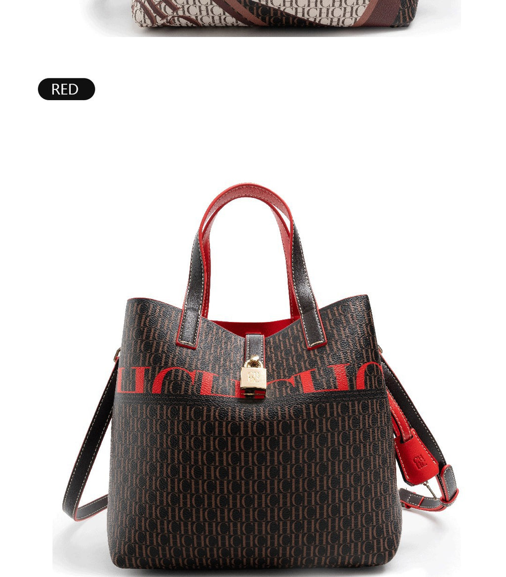 Fashion Design Exquisite Floral Printing Ladies Shoulder Bag Classic Printing Tote Bag Large Capacity Fashion Shopping Bag