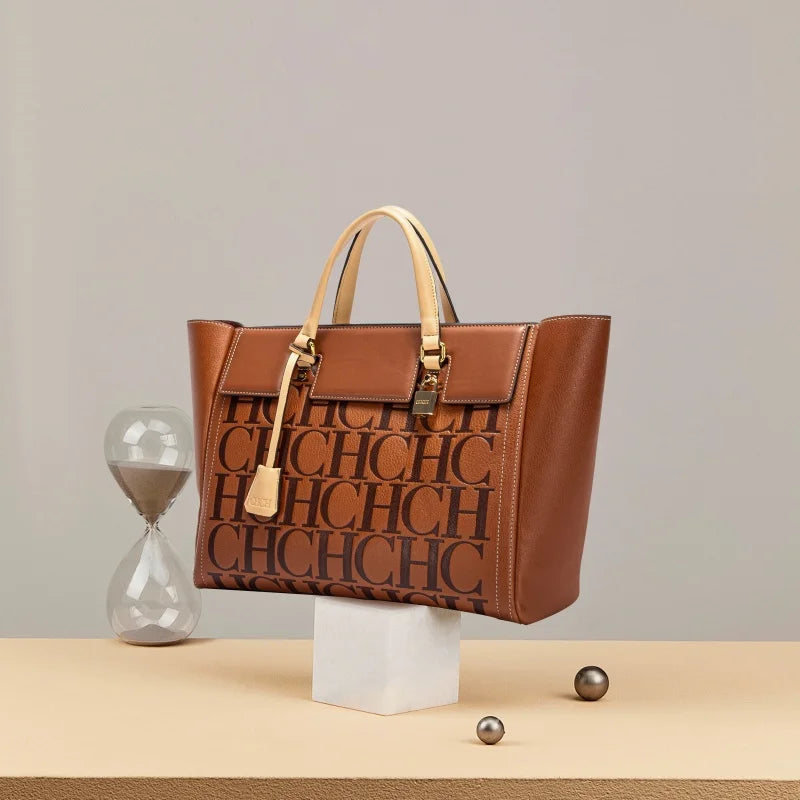 CHCH Women's Handbag 2026 New Brand Embossed Large Capacity Business Wallet