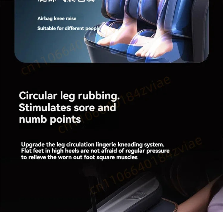 4D Daul Core Massage Chair Full Body with Health Detection Zero Gravity SL Track Deep Stretch Heated Smart Massage Chairs