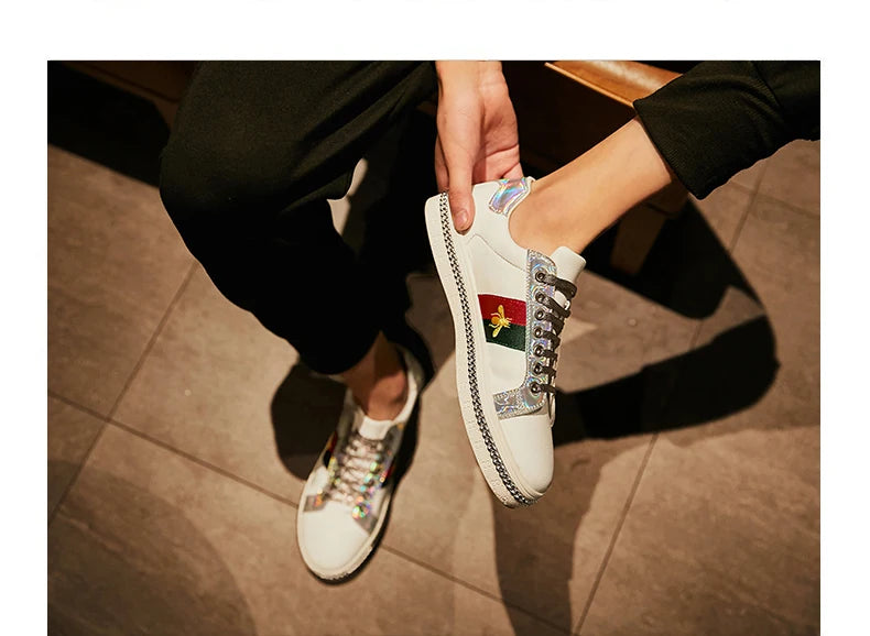 Fashion Casual Leather Shoes Men Women Luxury Brand Breathable Non Slip Outdoor Fitness Shoes Durable Comfort Top Quality Sports