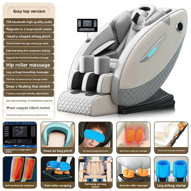 Smart Zero Gravity Space Capsule Massage Chair, Full Body Electric Automatic | Multi-Function Home Recliner