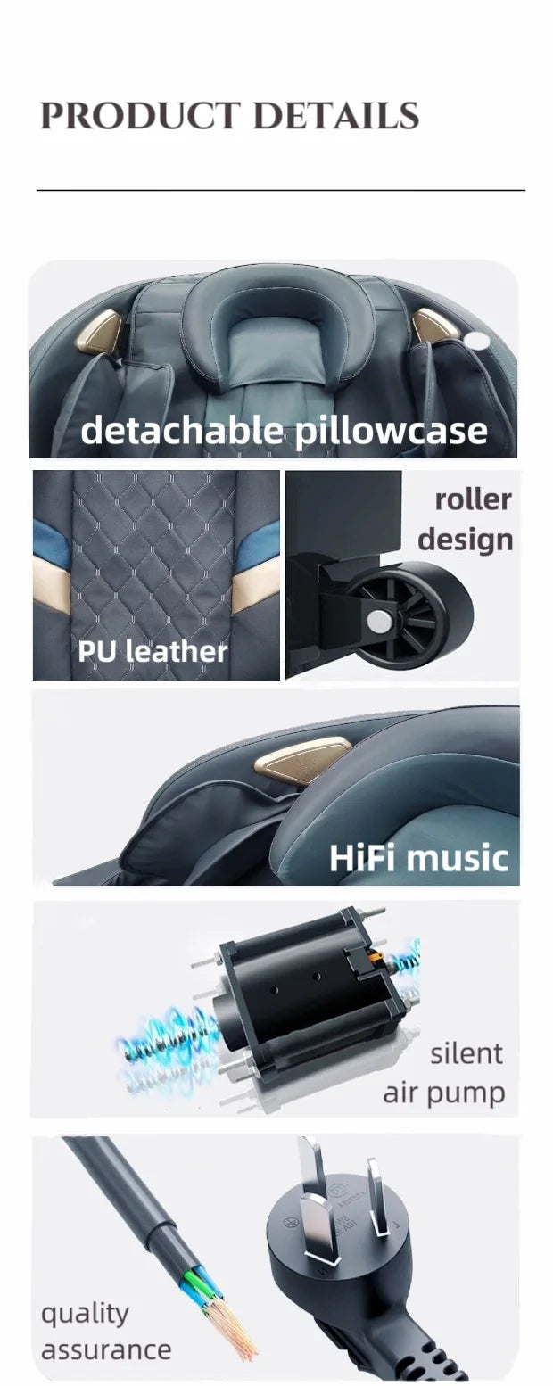 Smart massage chair, home small fully automatic multi-functional space capsule zero gravity sofa massager 2026