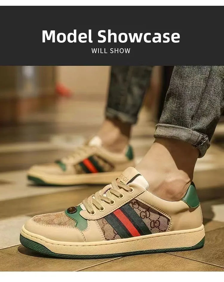 Men's Flat Bottom Casual Shoes Breathable Lightweight Trendy Student Summer New Arrival Sports Style Rubber Outsole Mesh Inner