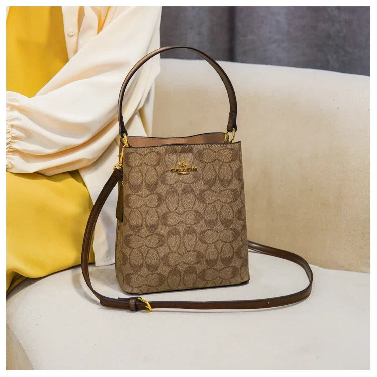 Elegant Women's Leather Shoulder Fashion Classic Tote Bag Luxury Designer Crossbody Handbag For Work And Casual