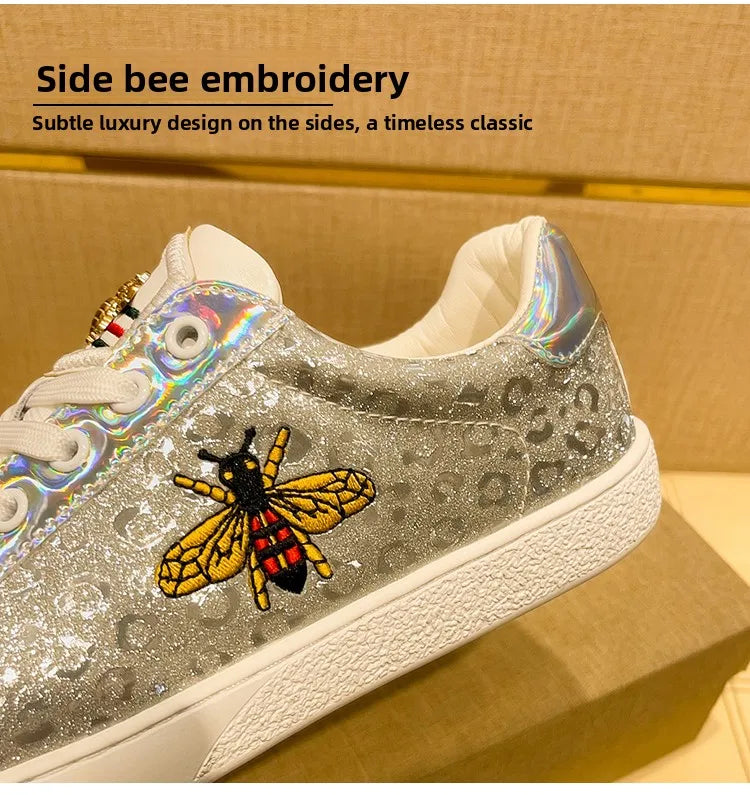 Genuine Leather Luxury Brand Shoes for Men Classic Embroidered Men Skateboard Shoes Designer Sport Shoes Men Zapatillas De Skate