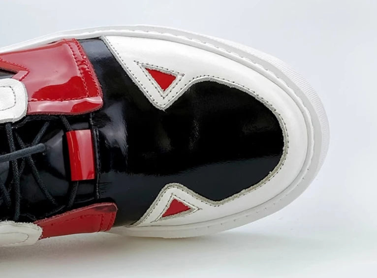 Fashionable and Trendy Anti Slip Motorcycle Boots Wear-resistant Riding Leather Motorcycle Shoe High Top Casual Motorcycle Shoes