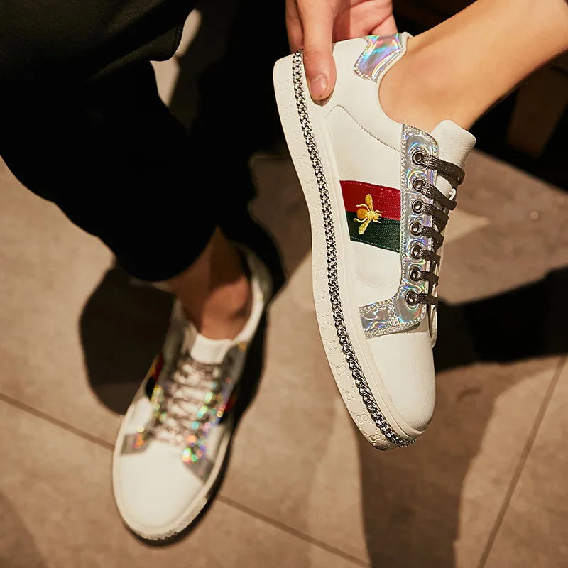 Fashion Casual Leather Shoes Men Women Luxury Brand Breathable Non Slip Outdoor Fitness Shoes Durable Comfort Top Quality Sports