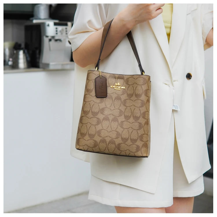 Elegant Women's Leather Shoulder Fashion Classic Tote Bag Luxury Designer Crossbody Handbag For Work And Casual