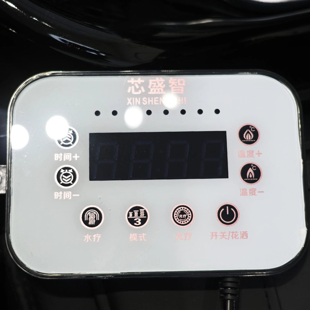 Luxury Automatic Massage Shampoo Bed with Ergonomic Design, LED Lighting Strip, Ideal for Hair Washing and Relaxation in Salon