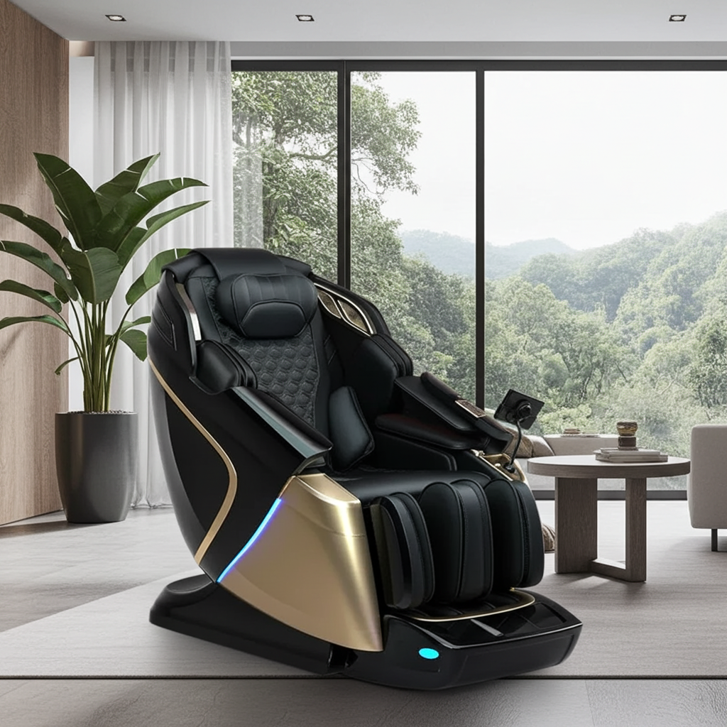 2026 Dual-core 4D SL-Track Zero Gravity Full Body Massage Chair Home 3D Thai Stretch Electric Leg Lift Massage Sofa